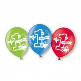 Balony lateksowe All aboard 27,5 cm 6 sztuk (999711)