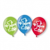 Balony lateksowe All aboard 27,5 cm 6 sztuk (999711)