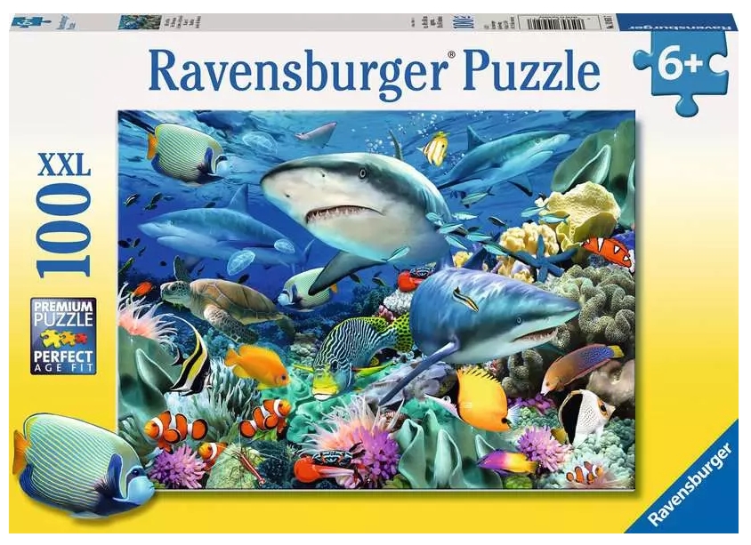 Ravensburger, Puzzle XXL 100: Rekiny (10951)