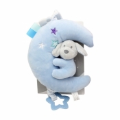 Pozytywka Księżyc New Baby Piesek niebieski 20 cm (5010c)