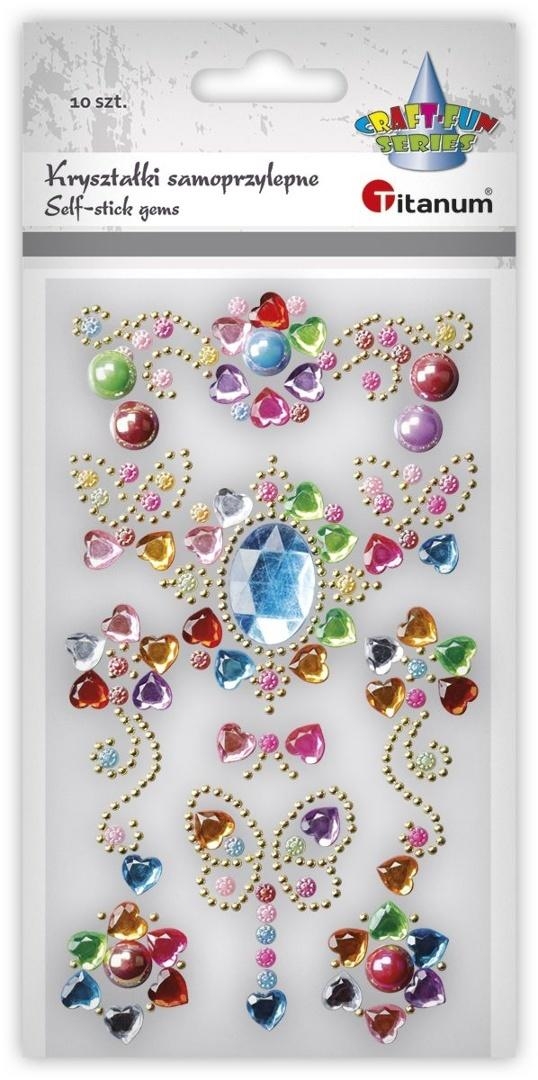 Kryształki samoprzylepne biżuteria dekory 10szt