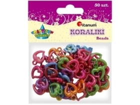 Koraliki serca 50 sztuk