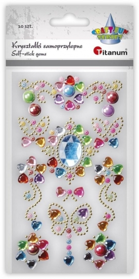 Kryształki samoprzylepne biżuteria dekory 10szt