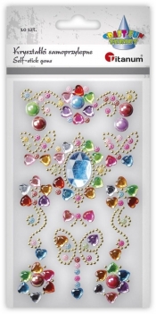 Kryształki samoprzylepne biżuteria dekory 10szt