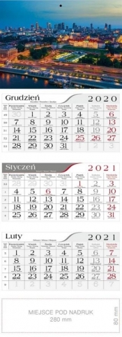 Kalendarz 2021 Trójdzielny Warszawa CRUX