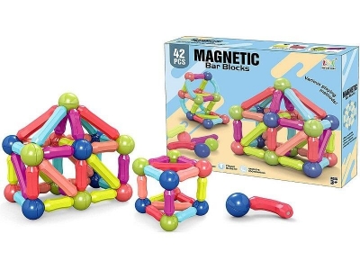 Klocki magnetyczne 3D 42el