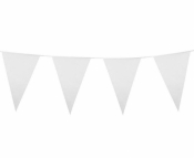 Girlanda flagi białe 10m