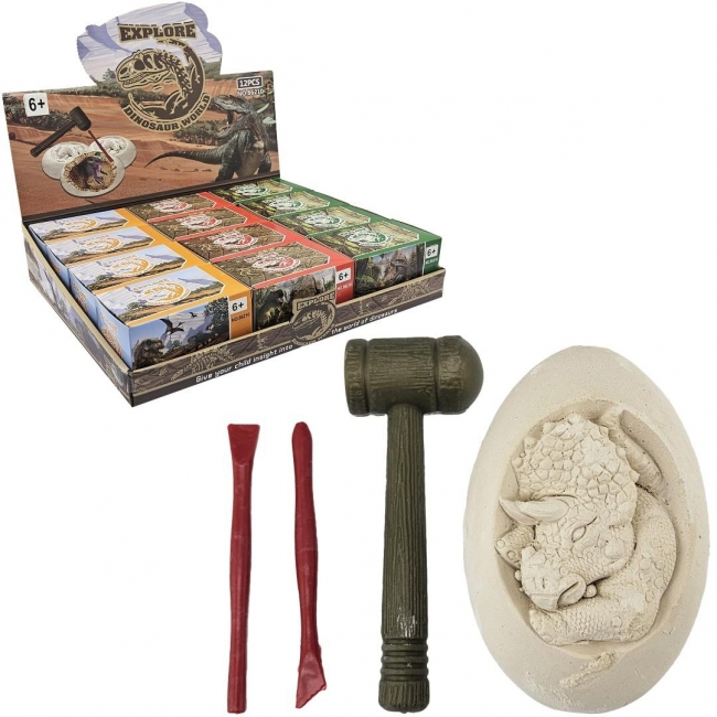 Wykopaliska paleontolog dinozaur w jajku MIX