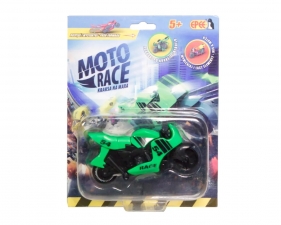 Moto Race - Kraksa na maxa - Motorek zielony 8,5 cm (EP04112 - GREEN)