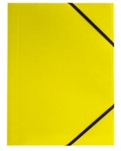 Teczka kartonowa na gumkę Tetis A4, 6 szt. - żółta (BT600-Y)