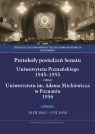 Protokoły posiedzeń Senatu Uniwersytetu Poznańskiego 1945-1955 oraz