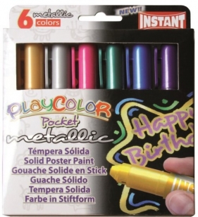 Farby w sztyfcie Paycolor pocket metallic 6 kolorów