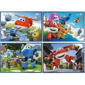 Puzzle 4w1: Super Wings - Odlotowa paczka (34351)