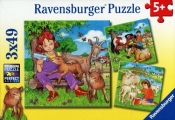 Puzzle Moje ulubione zwierzęta 3x49 (093519)
