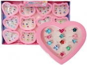 Zestaw 12 pierścionków z dżetem MIX