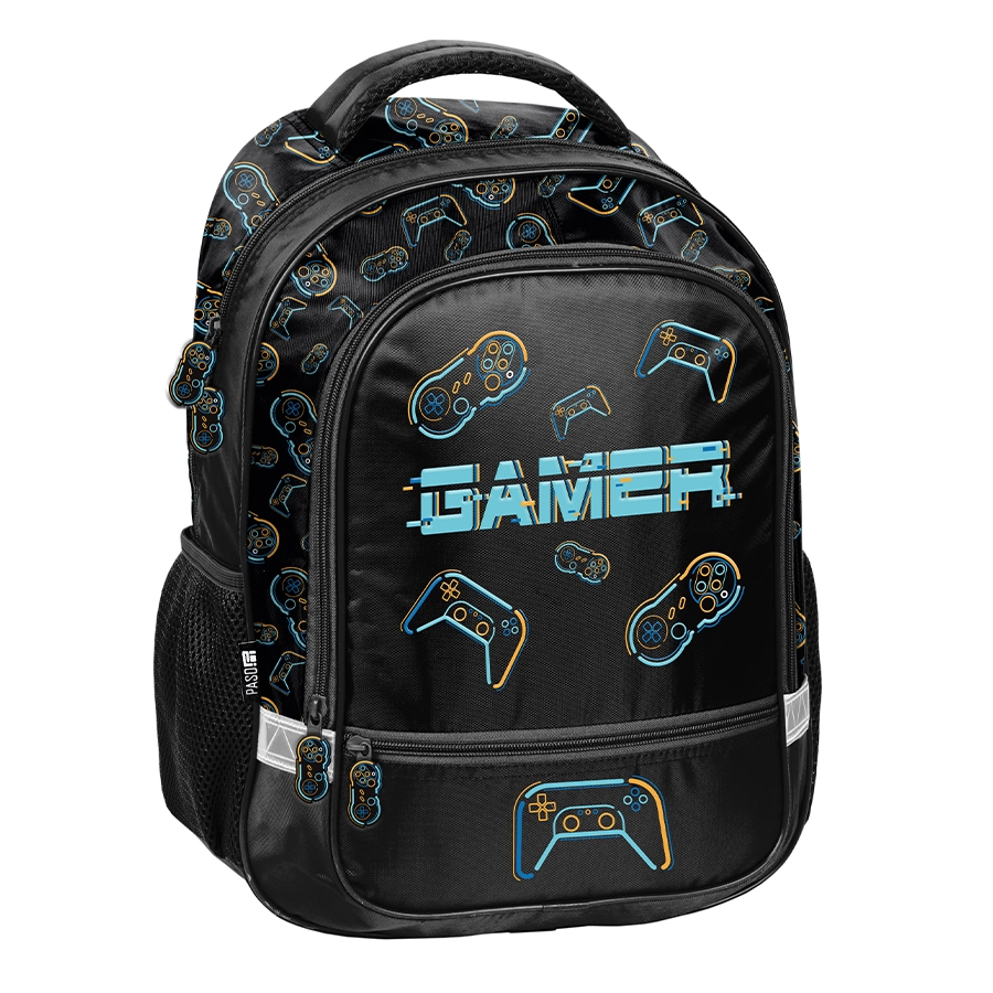 Plecak dwukomorowy szkolny - Gamer