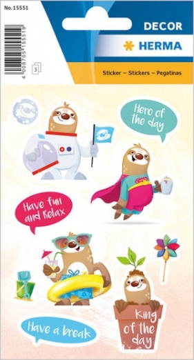 Naklejka Leniwiec 3 blistry