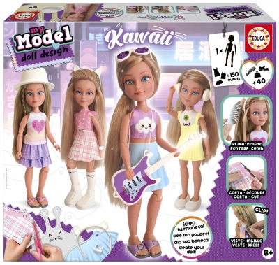 <img src='https://webimage.pl/pics/519/6/d8412668206519.jpg' style='height:440px' /> Lalka ubieranka - Kawaii 114059
