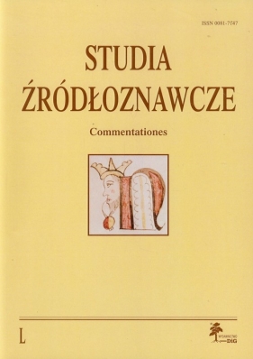 Studia Źródłoznawcze Commentationes - <br />