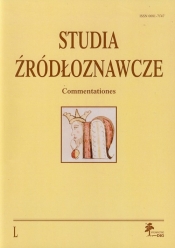 Studia Źródłoznawcze Commentationes - <br />