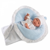Lalka Bobas Nico w niebieskim beciku 40 cm (73851)