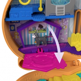 Polly Pocket: Piesek corgi - Kompaktowy zestaw (FRY35/GTN13)