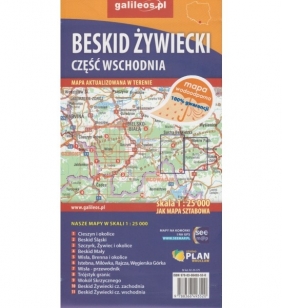 Beskid Żywiecki cz. wschodnia, 1:25 000 - mapa turystyczna (02-20-379) - Praca zbiorowa