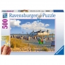Ravensburger, Puzzle 500: Plaża w Ahlbecku (13652) (z ułatwieniem dla