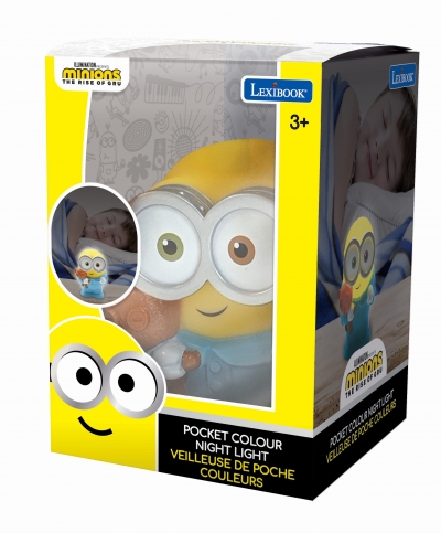 <img src='https://webimage.pl/pics/520/6/d3380743096520.jpg' style='height:440px' /> Lampka nocna zmieniająca kolor Minionki NLJ01DES