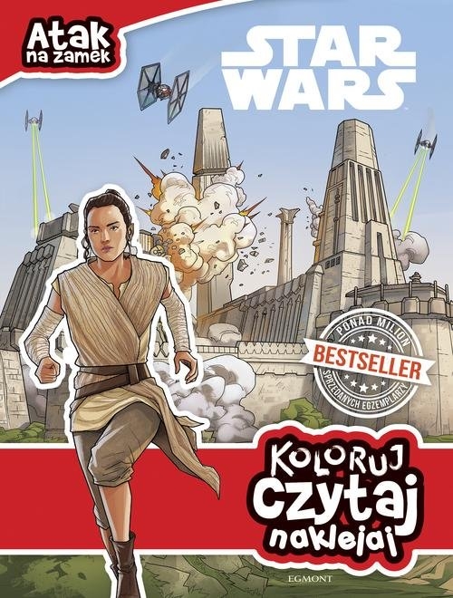 Star Wars. Atak na zamek. Koloruj, czytaj, naklejaj