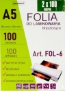 Folia do laminowania A5 100szt