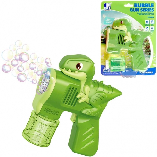 Pistolet na bańki dinozaur na baterie