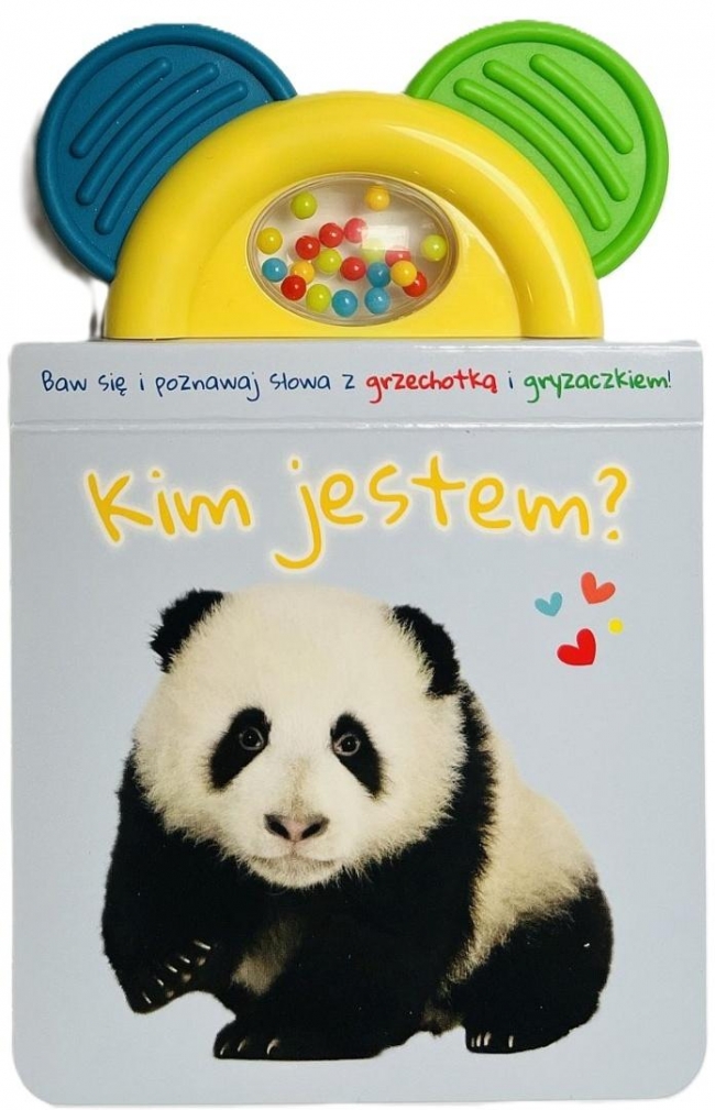 <img src='https://webimage.pl/pics/521/2/d9789493412521.jpg' style='height:440px' /> Książeczka z gryzakiem i grzechotką. Kim jestem?