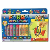 Farby witrażowe 10,5ml 11 kolorów + konturowa