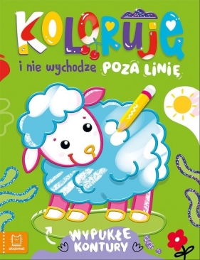 Koloruję i nie wychodzę poza linię - z owieczką. Wypukłe kontury - Anna Podgórska