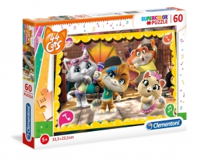 Puzzle SuperColor 60: 44 Koty (26052)