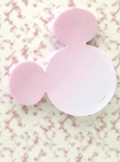Karteczki samoprzylepne - Myszka Miki różowe