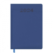 Kalendarz książkowy 2024 A5 niebieski EASY