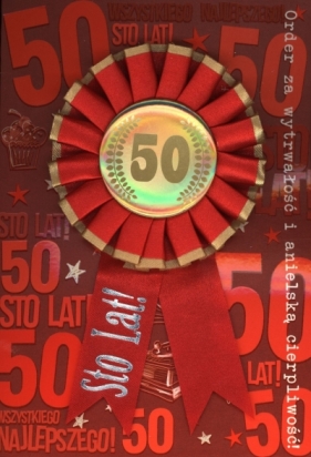 Karnet kotylion 30-te urodziny K.GIFT-132