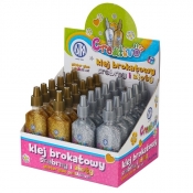 Klej brokatowy Astra złoty, srebrny, 24 szt. x 35ml (332118001)
