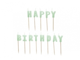 Świeczki Happy Birthday 2,5cm 13szt