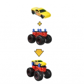 Hot Wheels Monster Trucks: Pojazd Monster Maker - Czerwony (GWW13/GWW14)