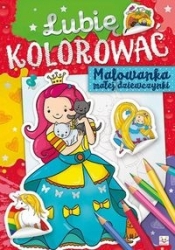 Lubię kolorować Malowanka małej dziewczynki