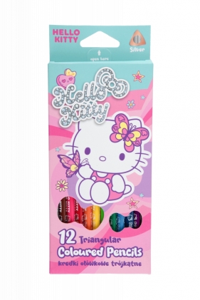 Coolpack, Kredki ołówkowe trójkątne Hello Kitty - Pink 1, 12 szt (10524PTR)