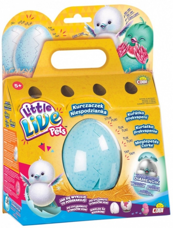 Little Live Pets Kurczaczek niespodzianka biały/miętowy (MO-28427-3)
