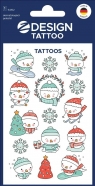 Tatuaże bożonarodzeniowe dla dzieci - bałwanki