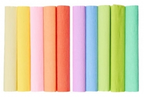 Bibuła marszczona 10 kol. pastel 25x200cm HERLITZ