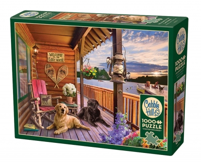 <img src='https://webimage.pl/pics/524/1/d625012401524.jpg' style='height:440px' /> Puzzle 1000 Domek nad jeziorem 113609
