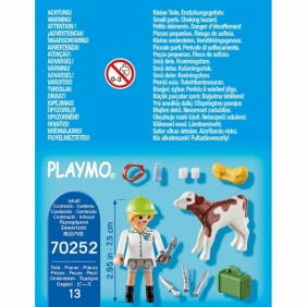 Playmobil Special Plus: Pani weterynarz z cielaczkiem (70252)