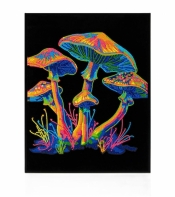 Diamond Dotz - Adults Flocked Neon Mushrooms